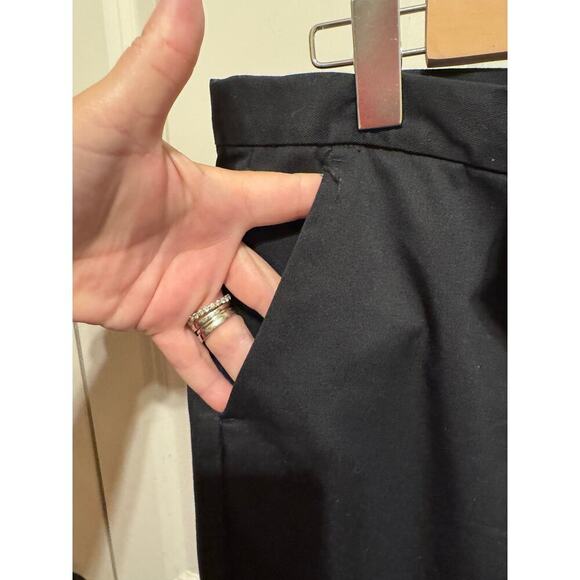 Lands' End Women's Black Fit 3 Chinos Crop Pants Pockets Sz 8P - Picture 5 of 12